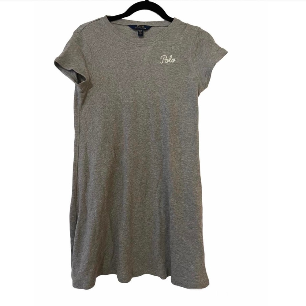 A V-notch and "Polo" embroidered soft French terry dress from Polo Ralph Lauren
